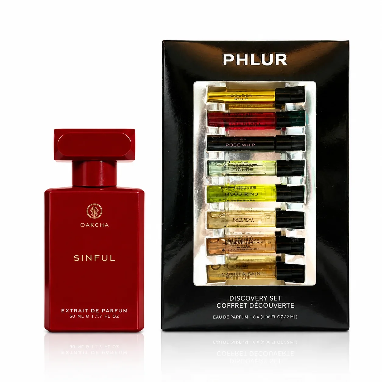 Perfume Fragrance Discovery Set - ชุดน้ำหอม OAKCHA 2 ชิ้นสำหรับผู้หญิง, SINFUL Eau