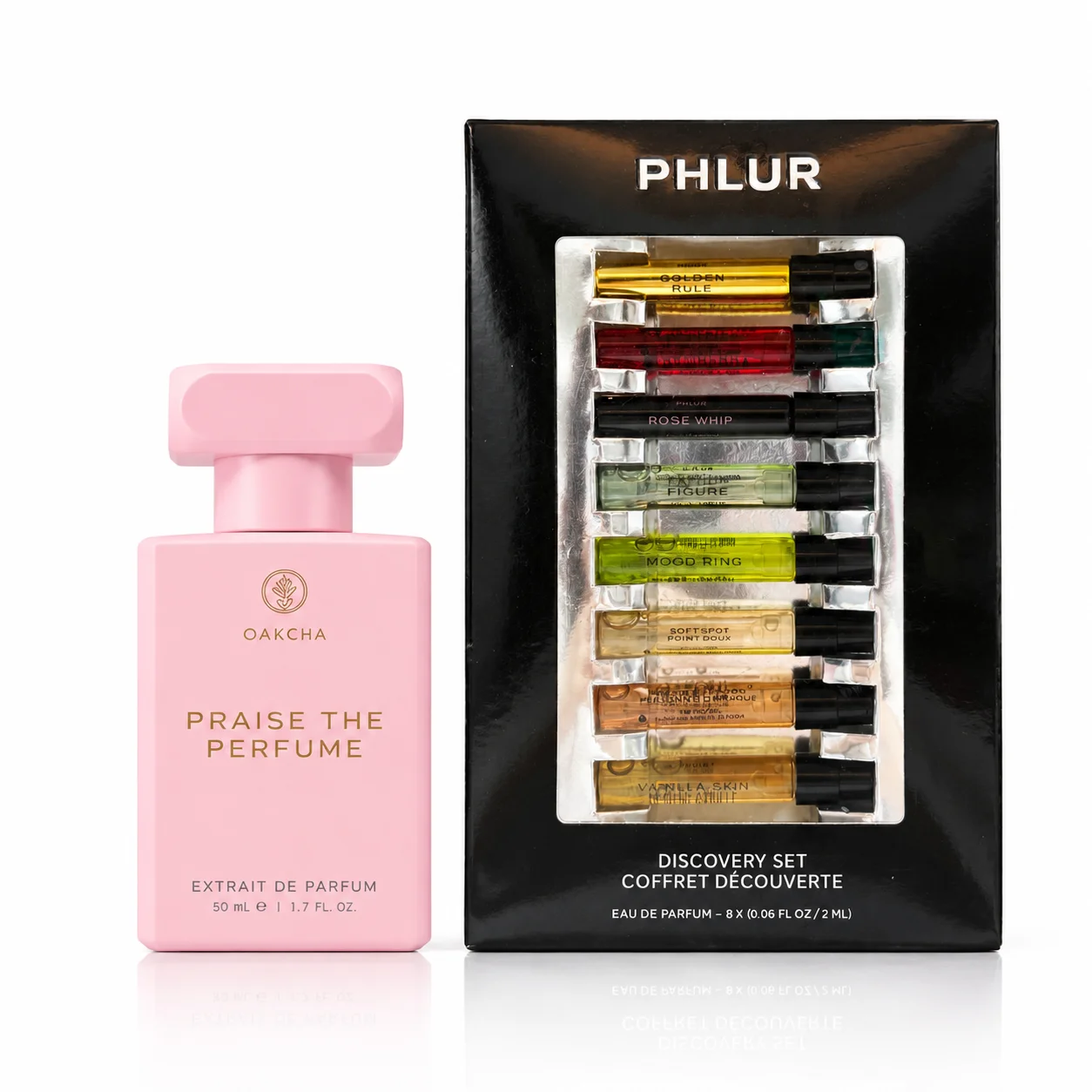 Perfume Fragrance Discovery Set - ชุดน้ำหอม OAKCHA 2 ชิ้นสำหรับผู้หญิง, ชุดของขวัญน้ำหอม Eau