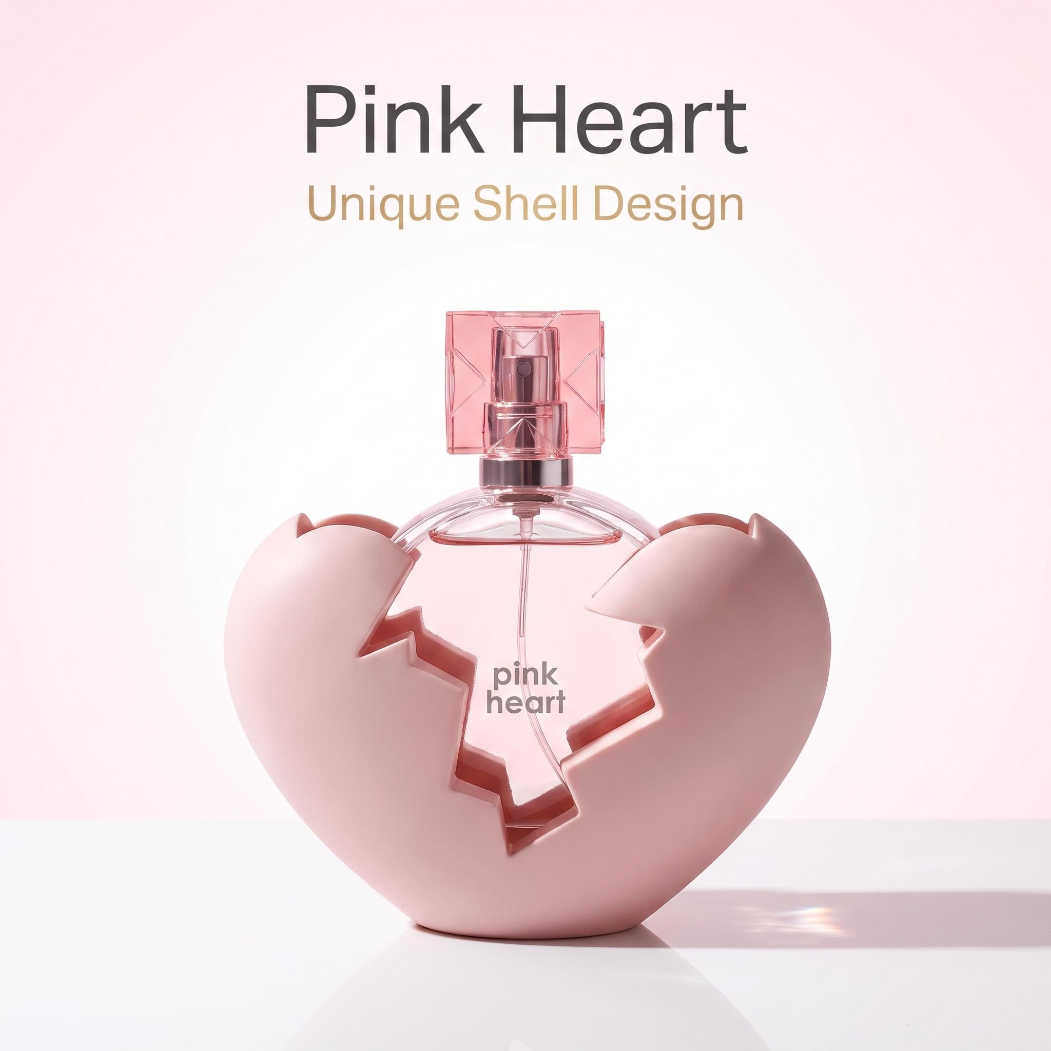 Perfume Fragrance Time - น้ำหอมพิงค์ฮาร์ท เลดี้ 100 มล. รูปทรงเปลือกไข่แตก ดีไซน์น่ารัก