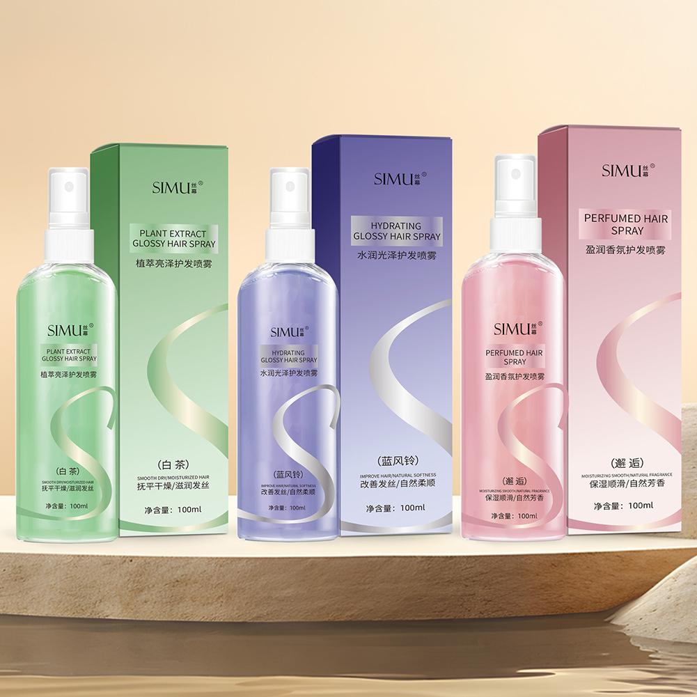 Fragrance Perfume For Hair - 100 มลน้ำมันบำรุงผมผู้หญิงน้ำมันใส่ผมแบบไม่ต้องล้างออกน้ำมันใส่ผมแบบไม่ต้องล้างออก กลิ่นหอม สเปรย์น้ำหอม ให้ความนุ่มลื่น น้ำมันใส่ผม