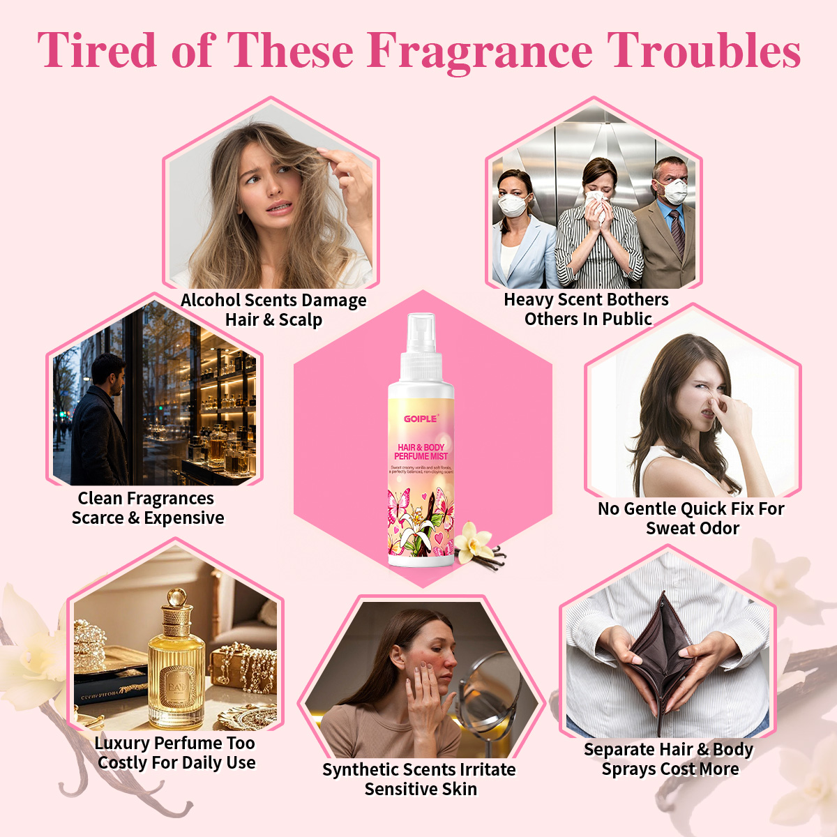 สเปรย์น้ำหอมสำหรับผมและผิวกาย  - Fragrance Perfume For Hair บทวิจารณ์และราคา