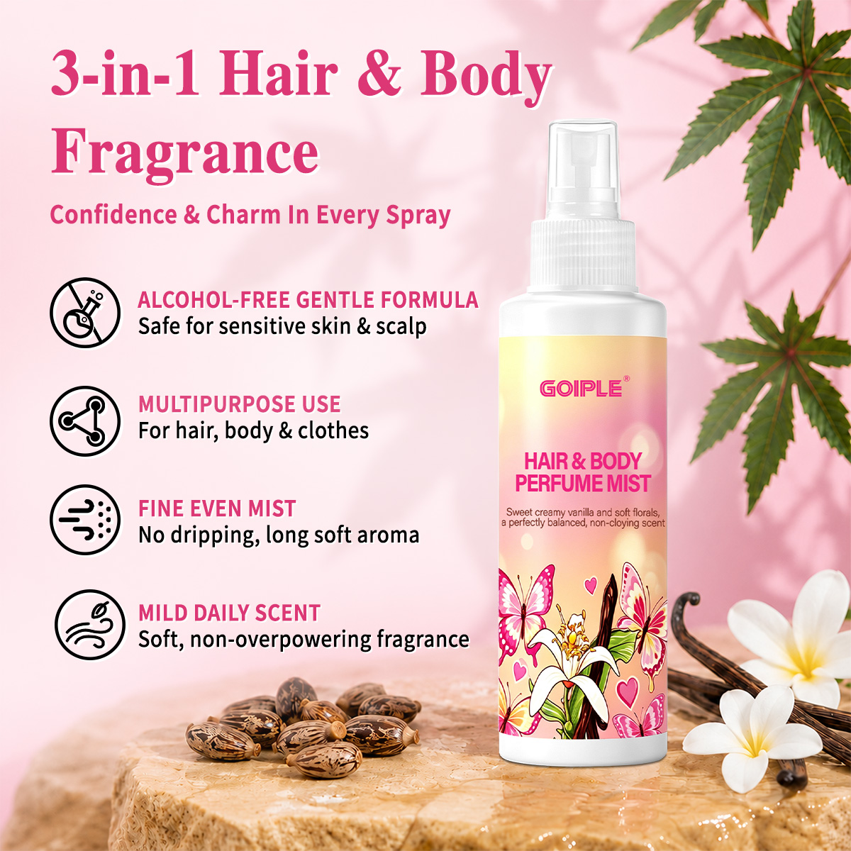 สเปรย์น้ำหอมสำหรับผมและผิวกาย  - Fragrance Perfume For Hair บทวิจารณ์และราคา