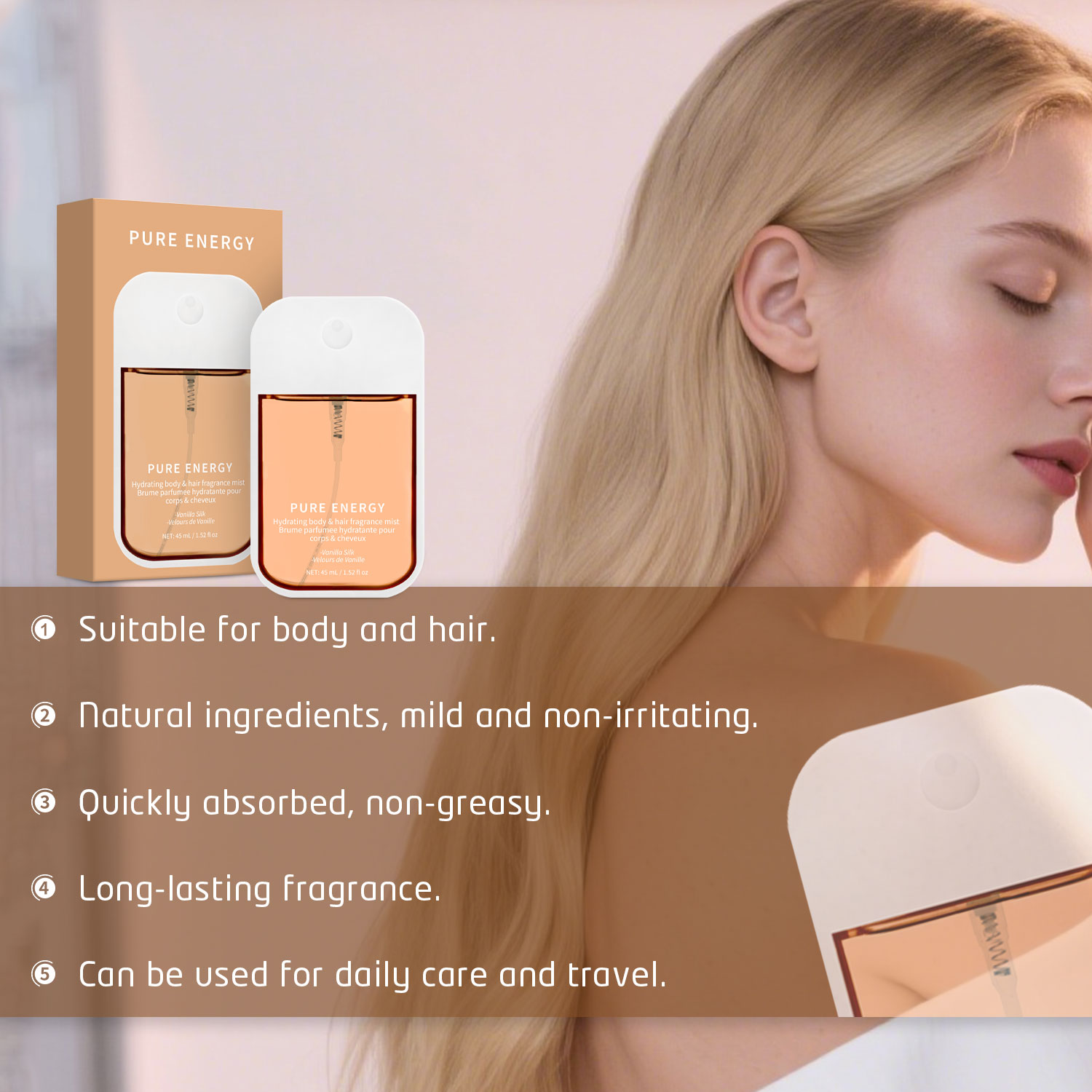 Vanilla Velvet Body Mist สําหร - Fragrance Perfume For Hair บทวิจารณ์และราคา